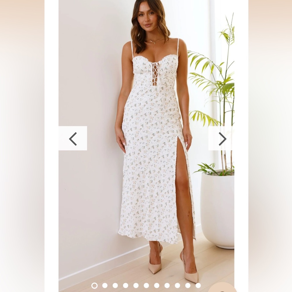 Billy J - Aretha Maxi Dress - white/yellow floral